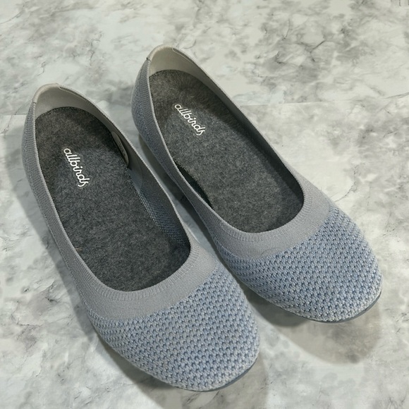ALLBIRDS WOMENS TREE BREZER LOAFERS ROUND TOE BALLET GRAY Sz 8 1/2 - Picture 3 of 10